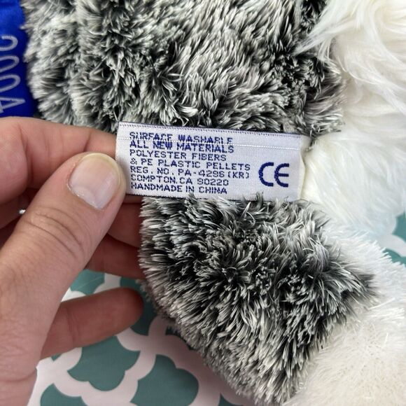 Vintage Aurora Flopsie Wolf 12" Plush Stuffed Animal Alaska 2004 - Picture 5 of 9